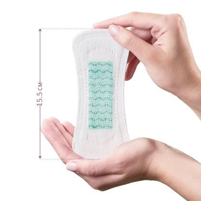 Pectiv The Liners size measurement diagram showing ultra-thin, weightless profile for daily underwear.